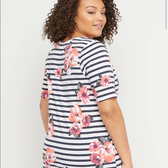 Lane Bryant Perfect Sleeve Scoop-Neck Tee - Picture 2 of 3